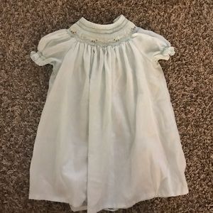 Smocked baby girl dress